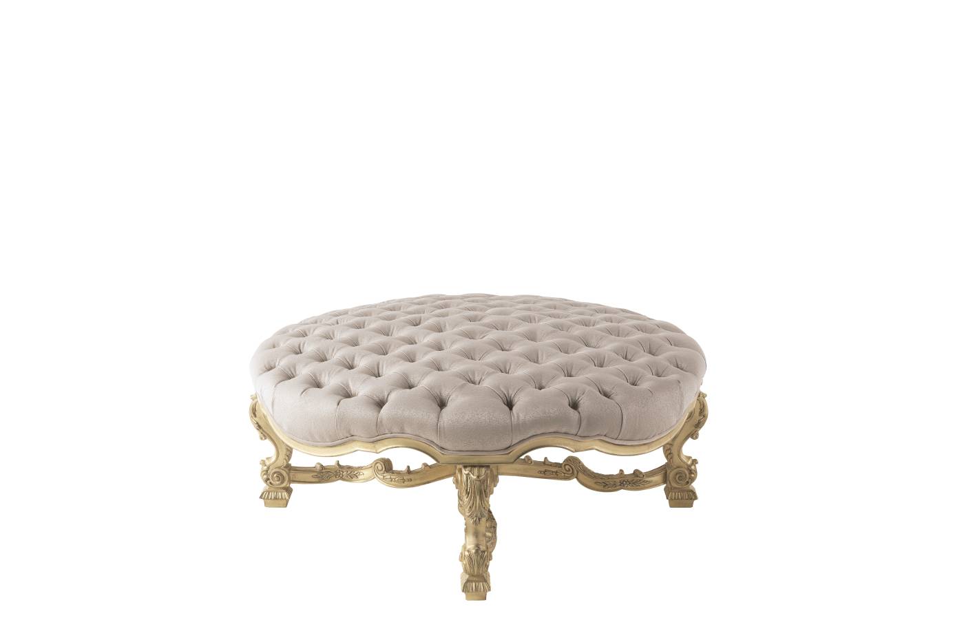 MIRABEAU pouf - quality furniture and timeless elegance with luxury Made in Italy classic poufs and benches of Héritage collection.