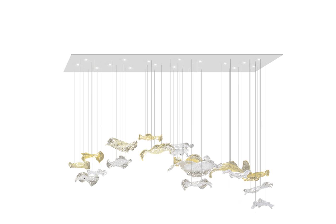 FEUILLE chandelier - Bespoke projects with luxury Made in Italy classic furniture