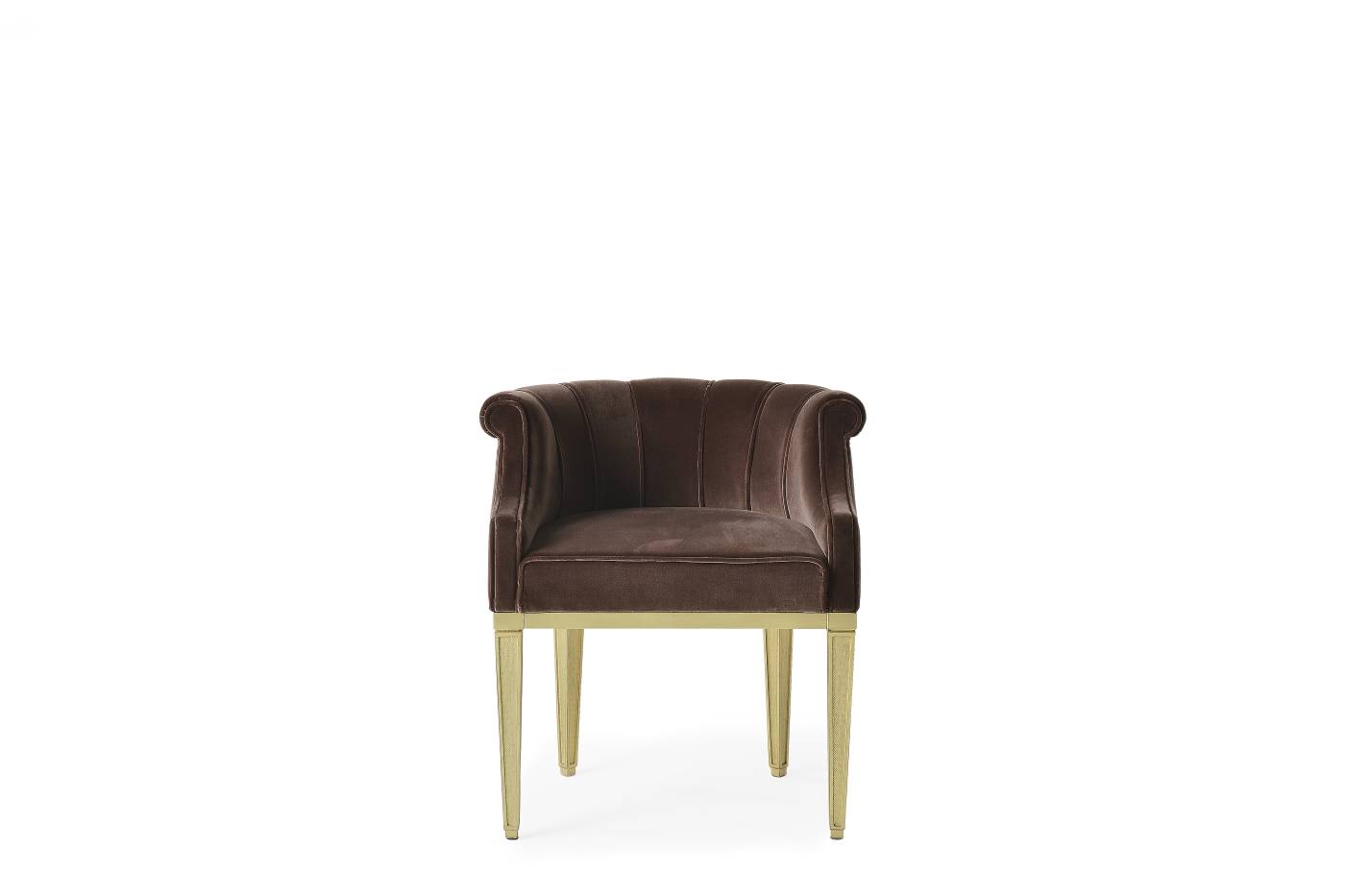 FUJI chair with armrests - quality furniture and timeless elegance with luxury Made in Italy classic chairs of Oro Bianco collection.
