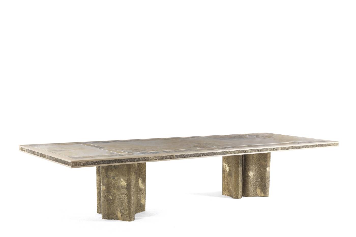 SHINTO dining table – Transform your space with luxury Made in Italy classic dining tables of Oro Bianco collection.