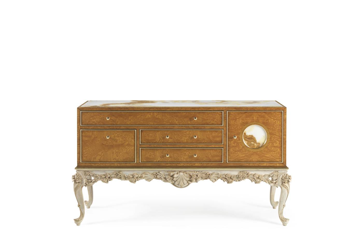 LA GRANDE DAME sideboard – Transform your space with luxury Made in Italy classic day storage units of Domus collection.