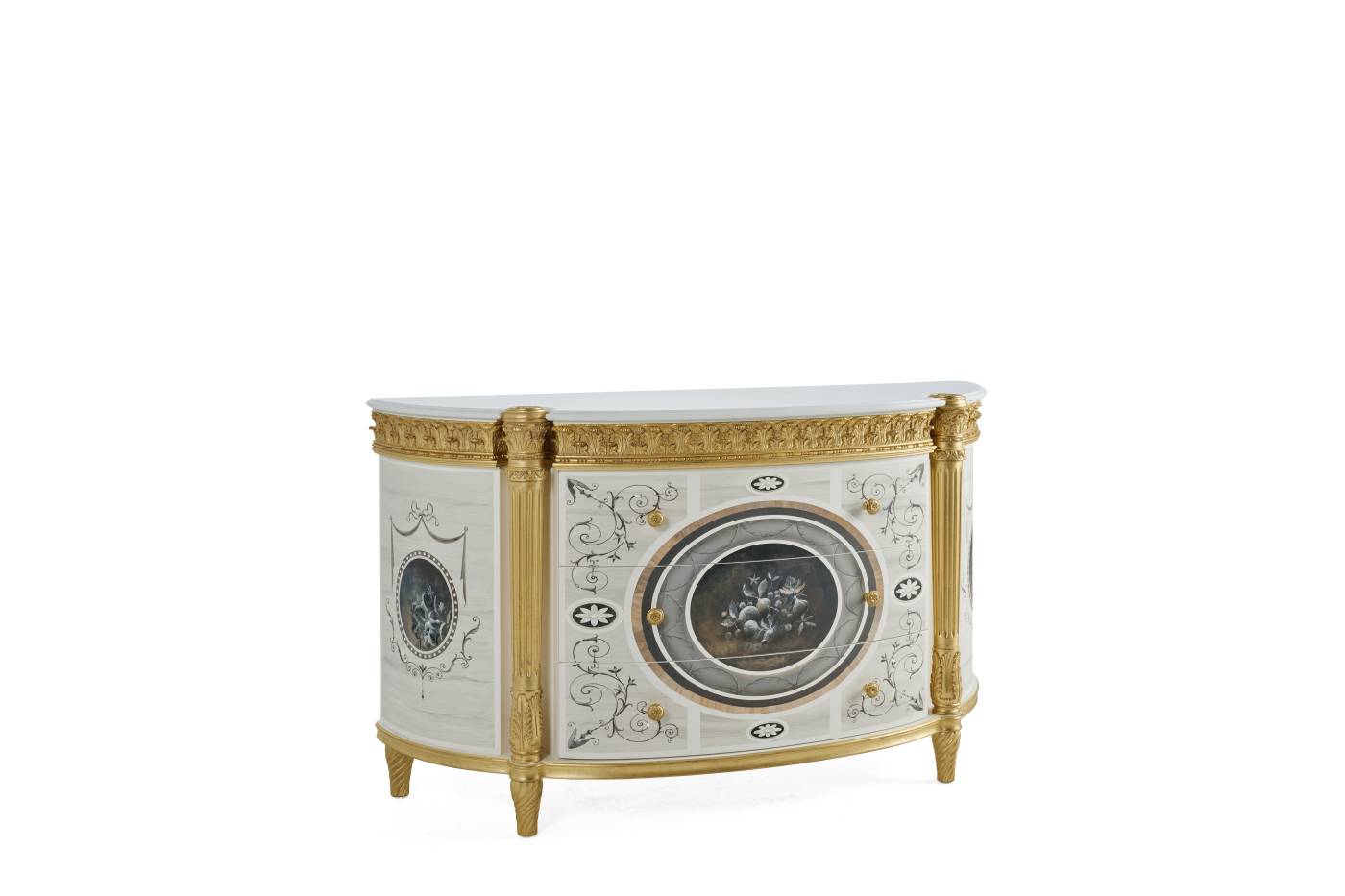 BOULEVARD drawer unit - convey elegance to each space with italian classic night storage units of the classic Héritage collection