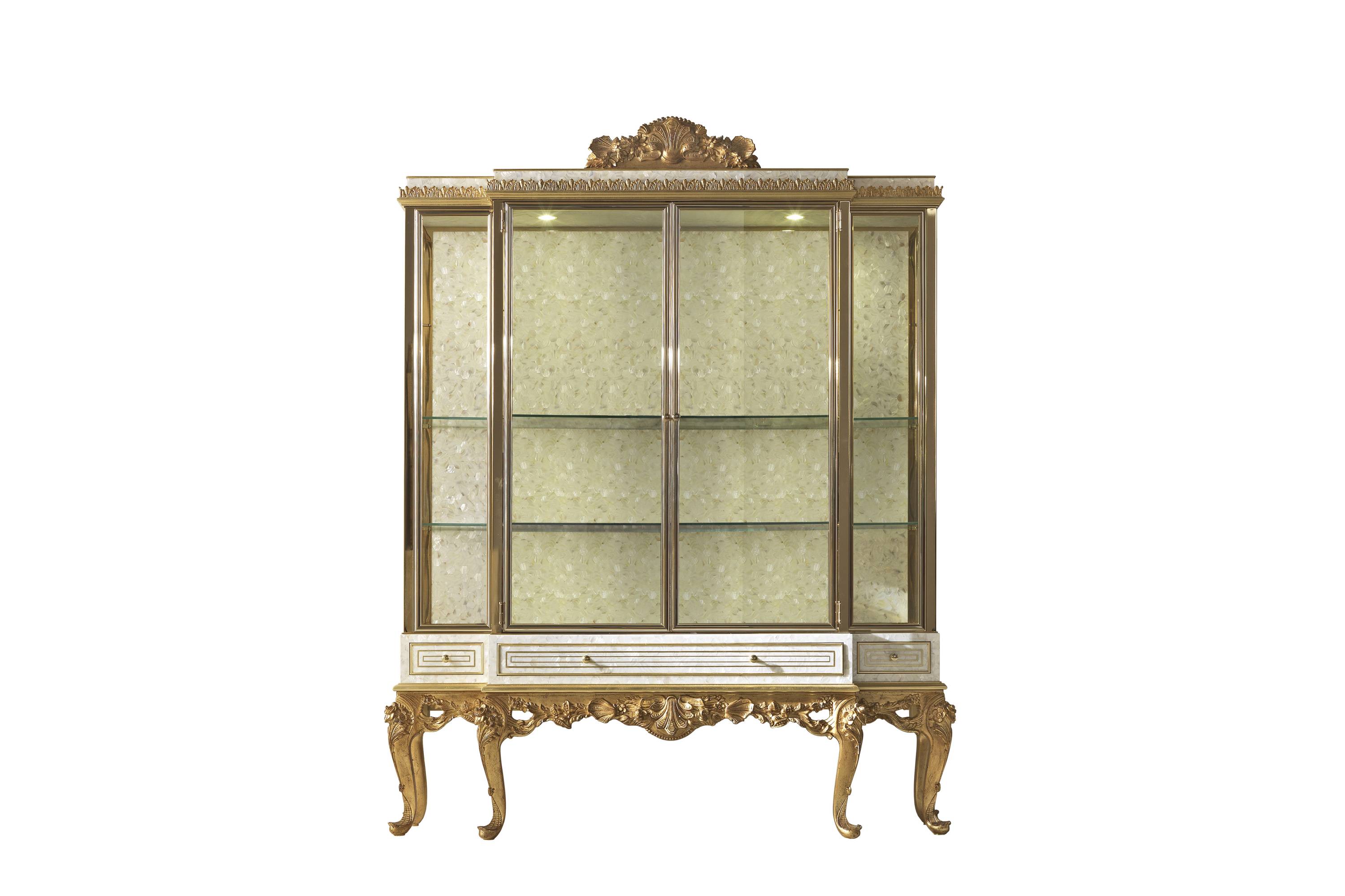 COQUILLE showcase - quality furniture and timeless elegance with luxury Made in Italy classic day storage units of Savoir-Faire collection.