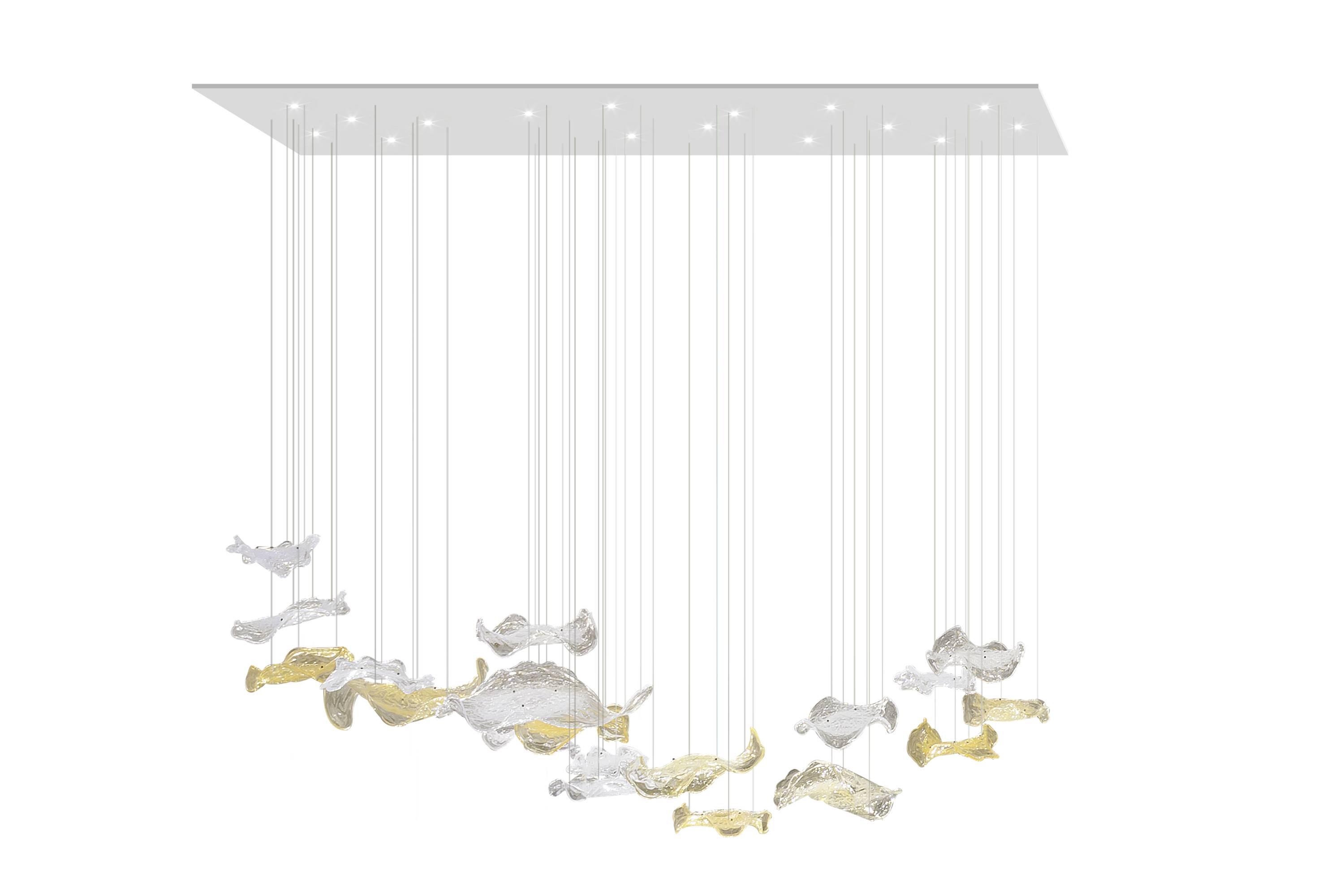 FEUILLE chandelier - Bespoke projects with luxury Made in Italy classic furniture