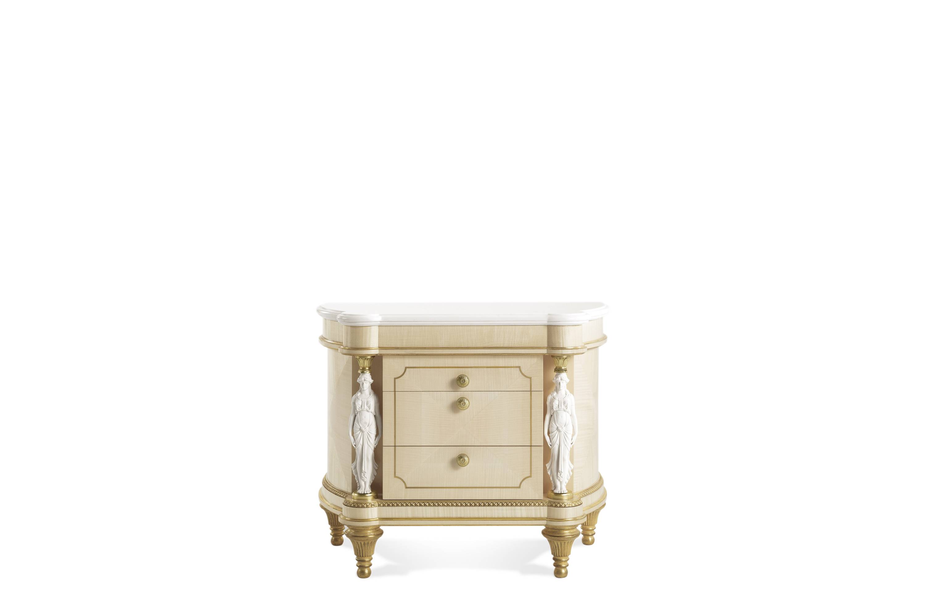 TOULOUSE night table - Elevate your spaces with Made in Italy luxury classic night storage units.