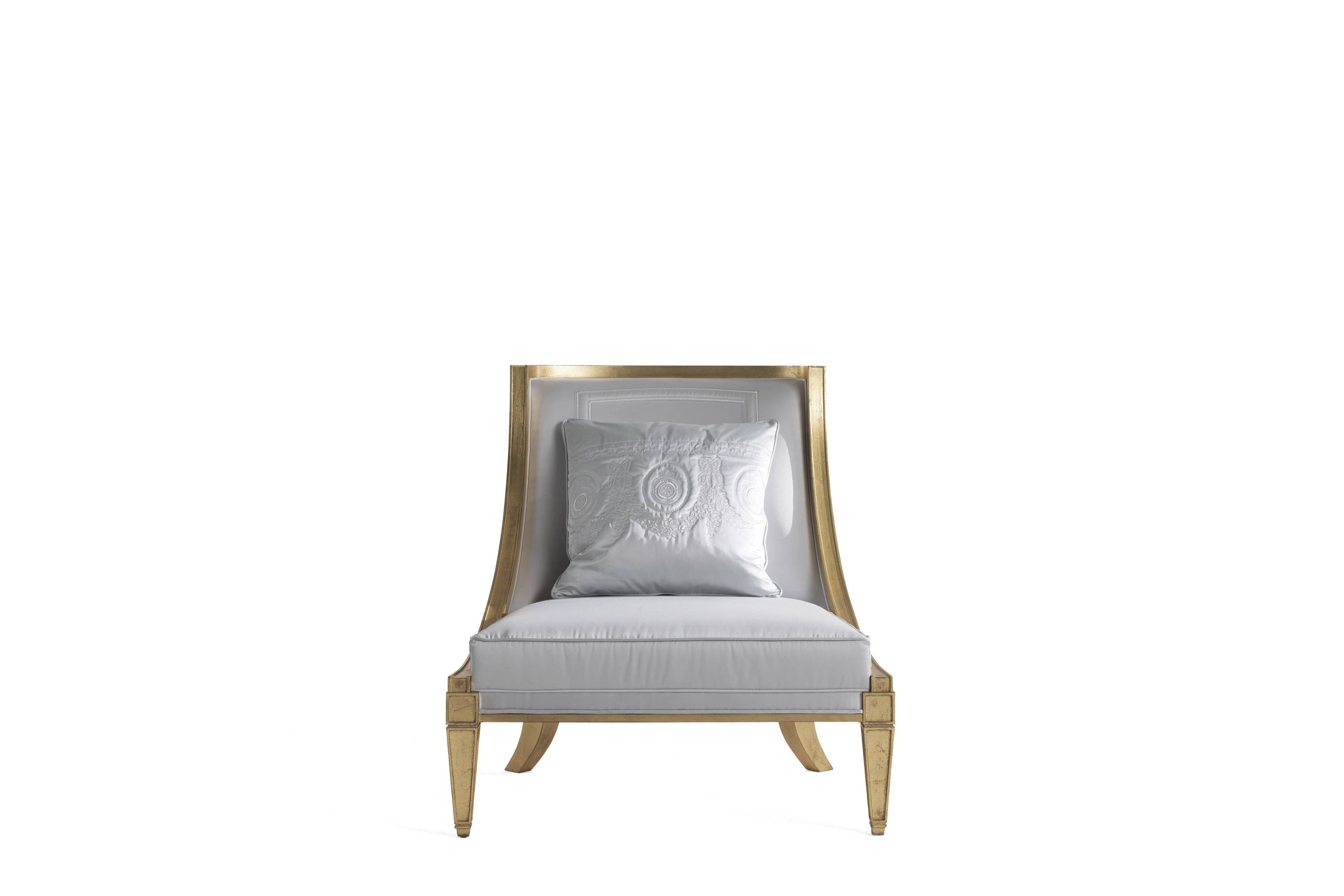FRAGONARD armchair - quality furniture and timeless elegance with luxury Made in Italy classic armchairs of Oro Bianco collection.