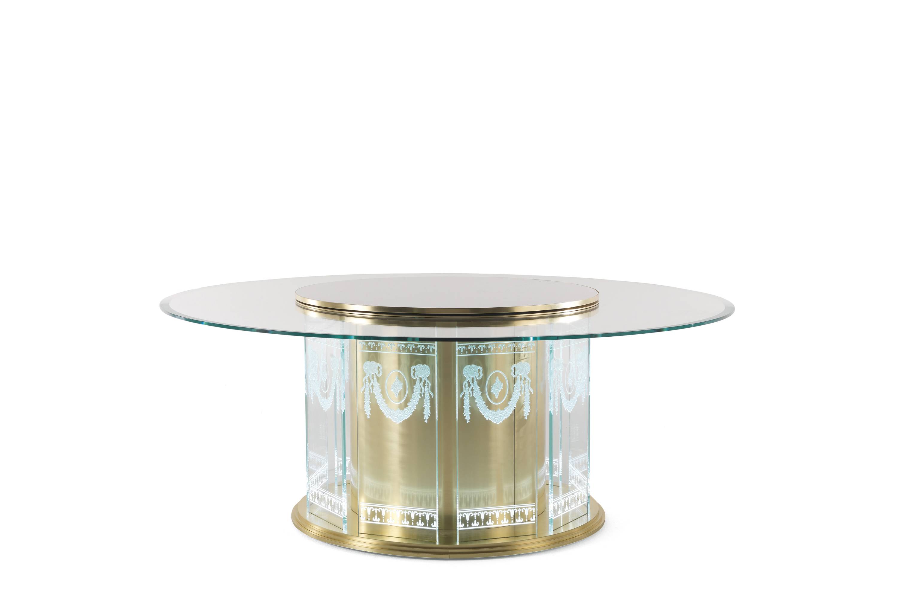 FUJI dining table – Transform your space with luxury Made in Italy classic dining tables of Oro Bianco collection.