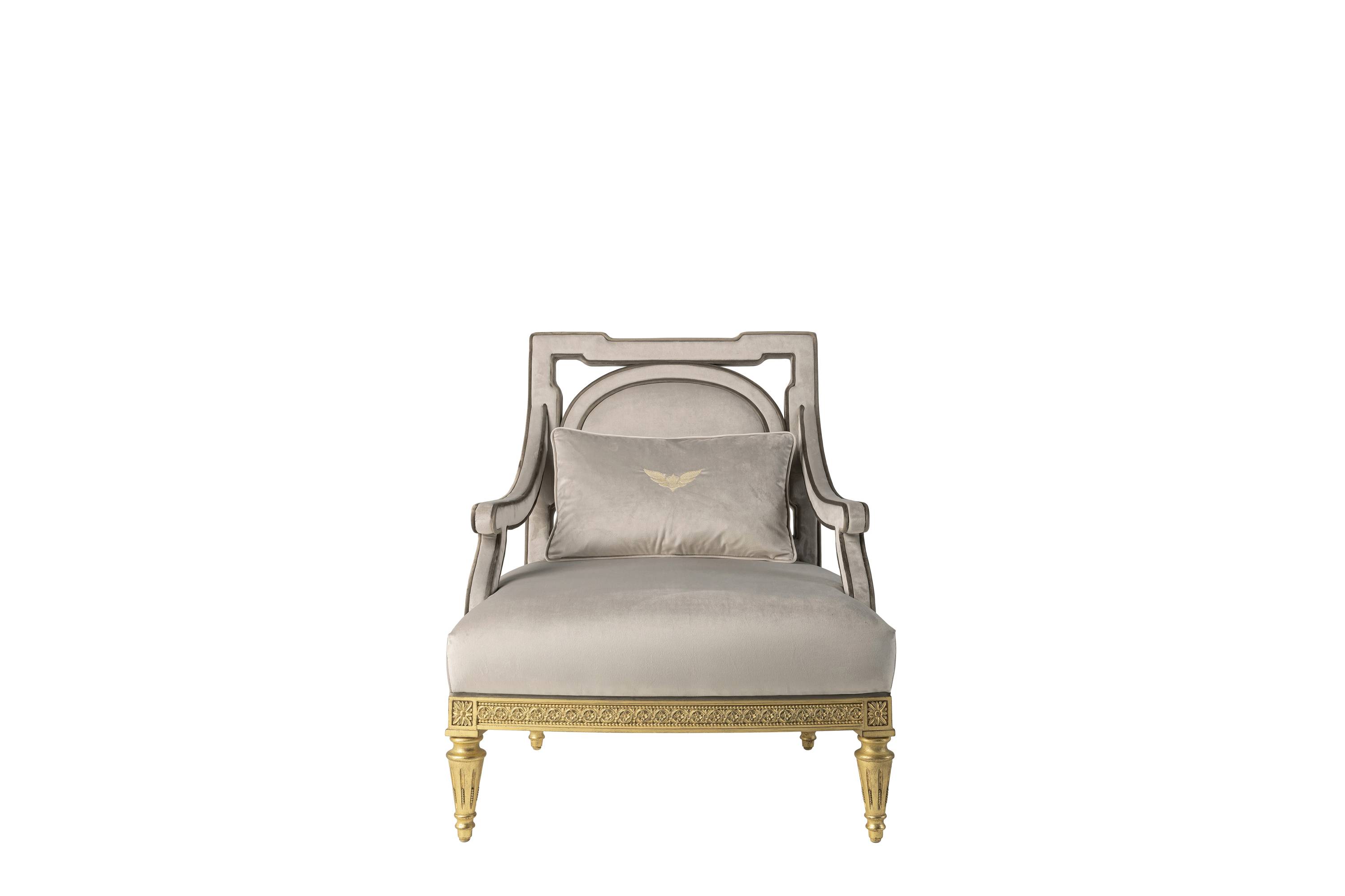 SATIN armchair - Bespoke projects with luxury Made in Italy classic furniture