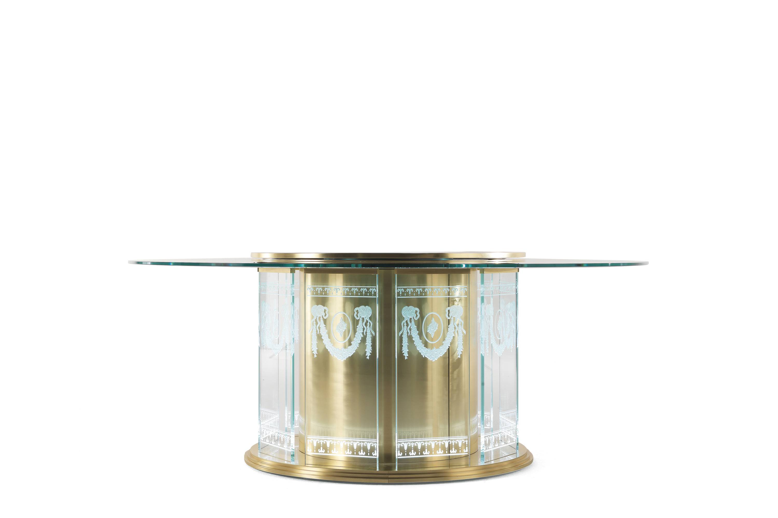 FUJI dining table - convey elegance to each space with Italian classic dining tables of the classic Oro Bianco collection