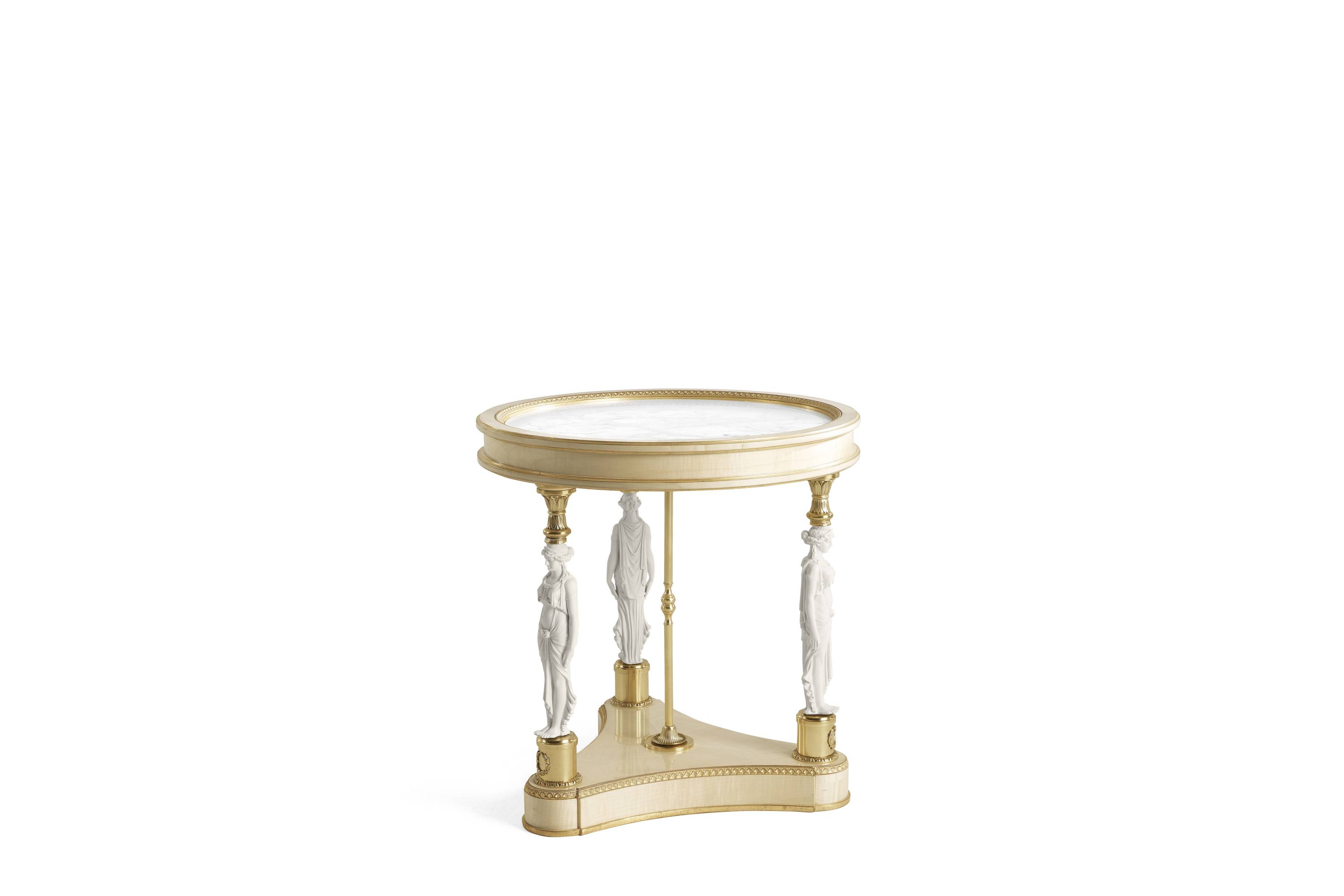 TOULOUSE low table - quality furniture and timeless elegance with luxury Made in Italy classic low tables of Oro Bianco collection.