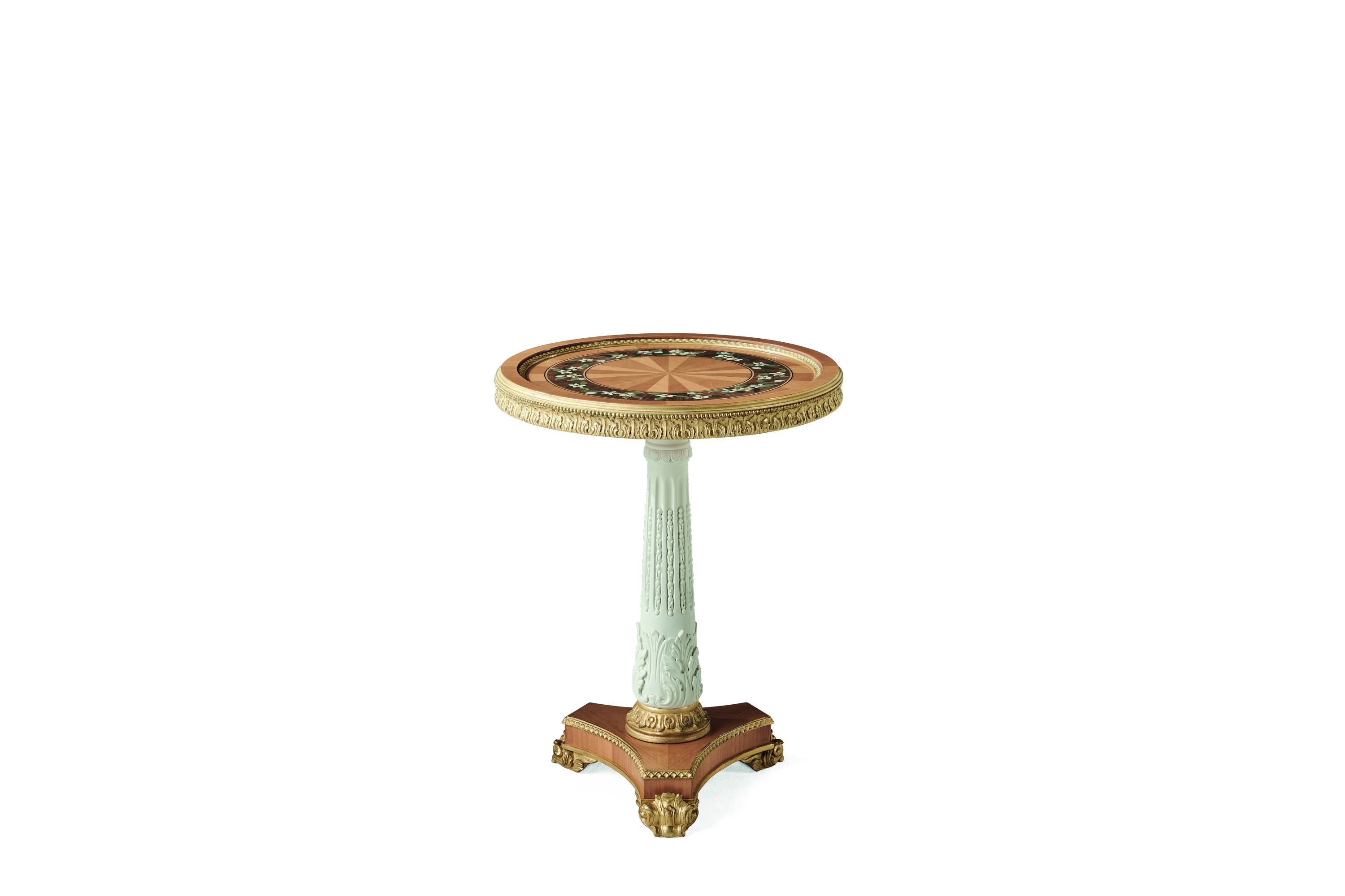 FLORAL low table - quality furniture and timeless elegance with luxury Made in Italy classic low tables of Sogni sul Lago collection.