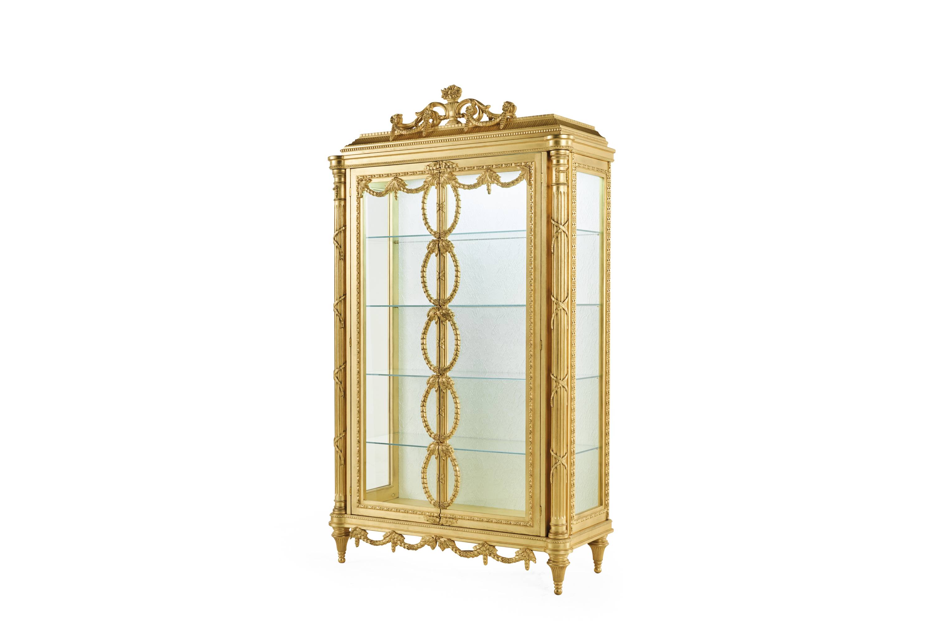 GUIRLANDE showcase - quality furniture and timeless elegance with luxury Made in Italy classic day storage units of Sogni sul Lago collection.