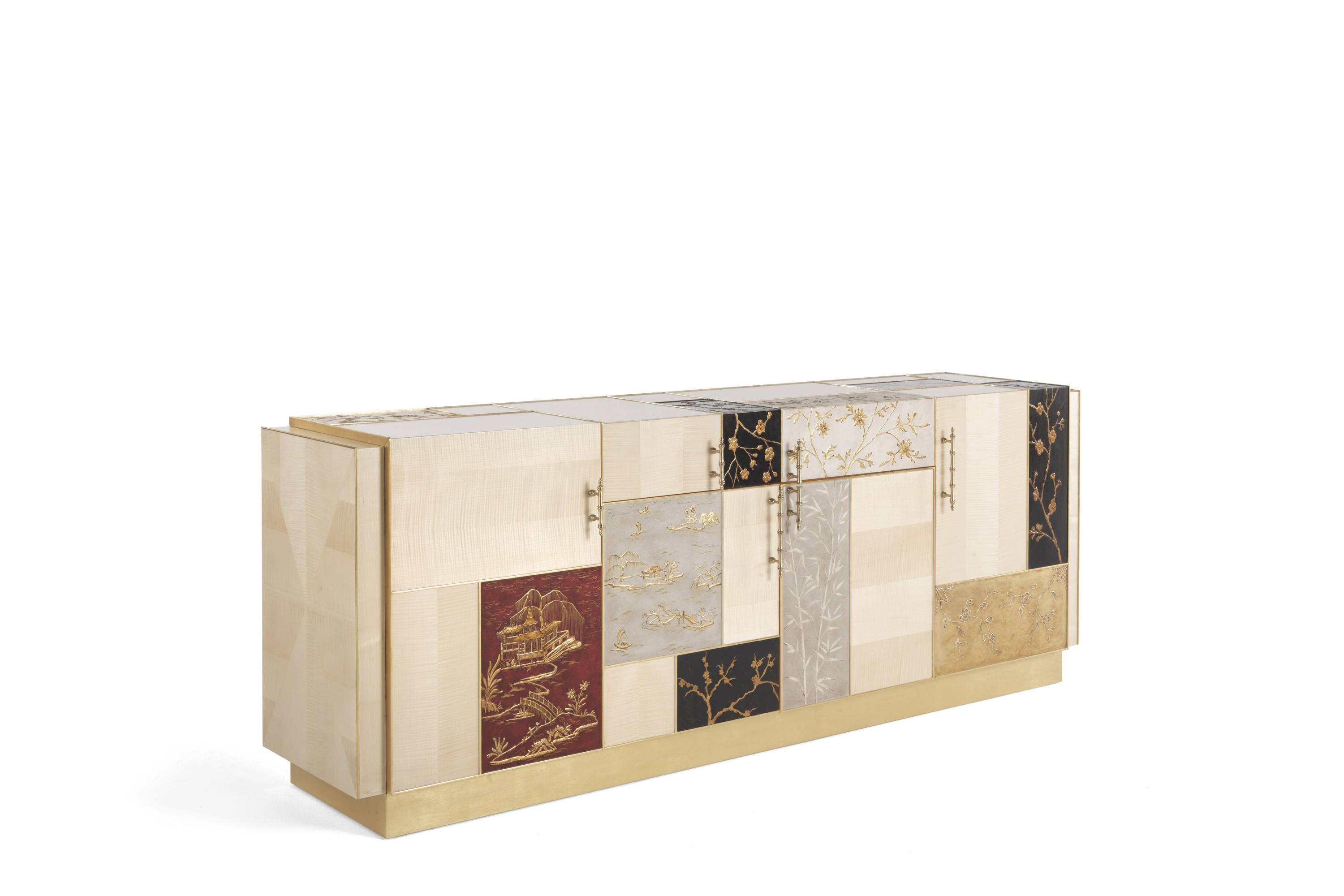 UKIYO sideboard - convey elegance to each space with italian classic day storage units of the classic Oro Bianco collection