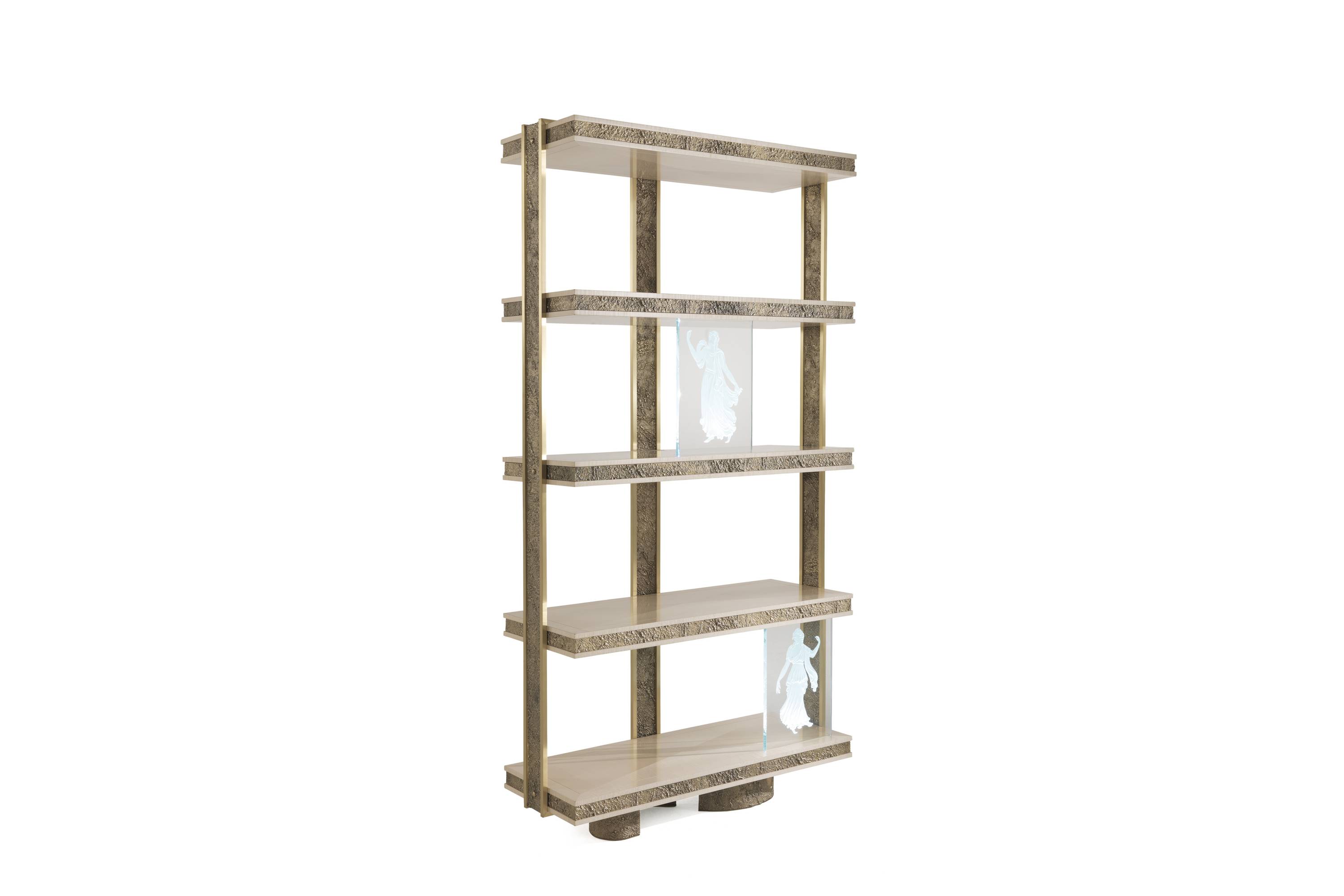 SHINTO bookcase - Discover the epitome of luxury with the Oro Bianco collection by Jumbo Collection, fully custom made for tailor-made projects.