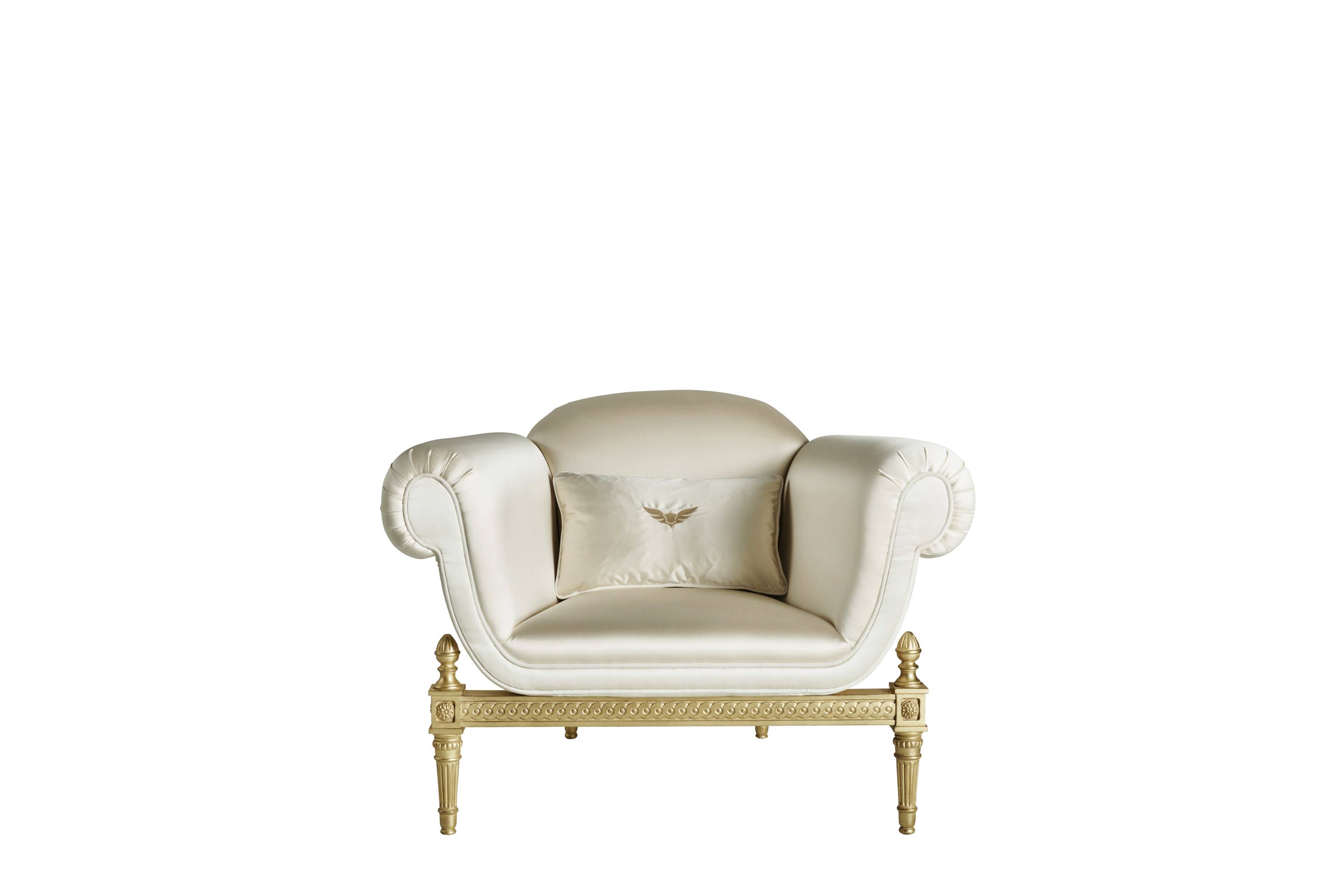 ENIGMA armchair – Transform your space with luxury Made in Italy classic armchairs of Savoir-Faire collection.