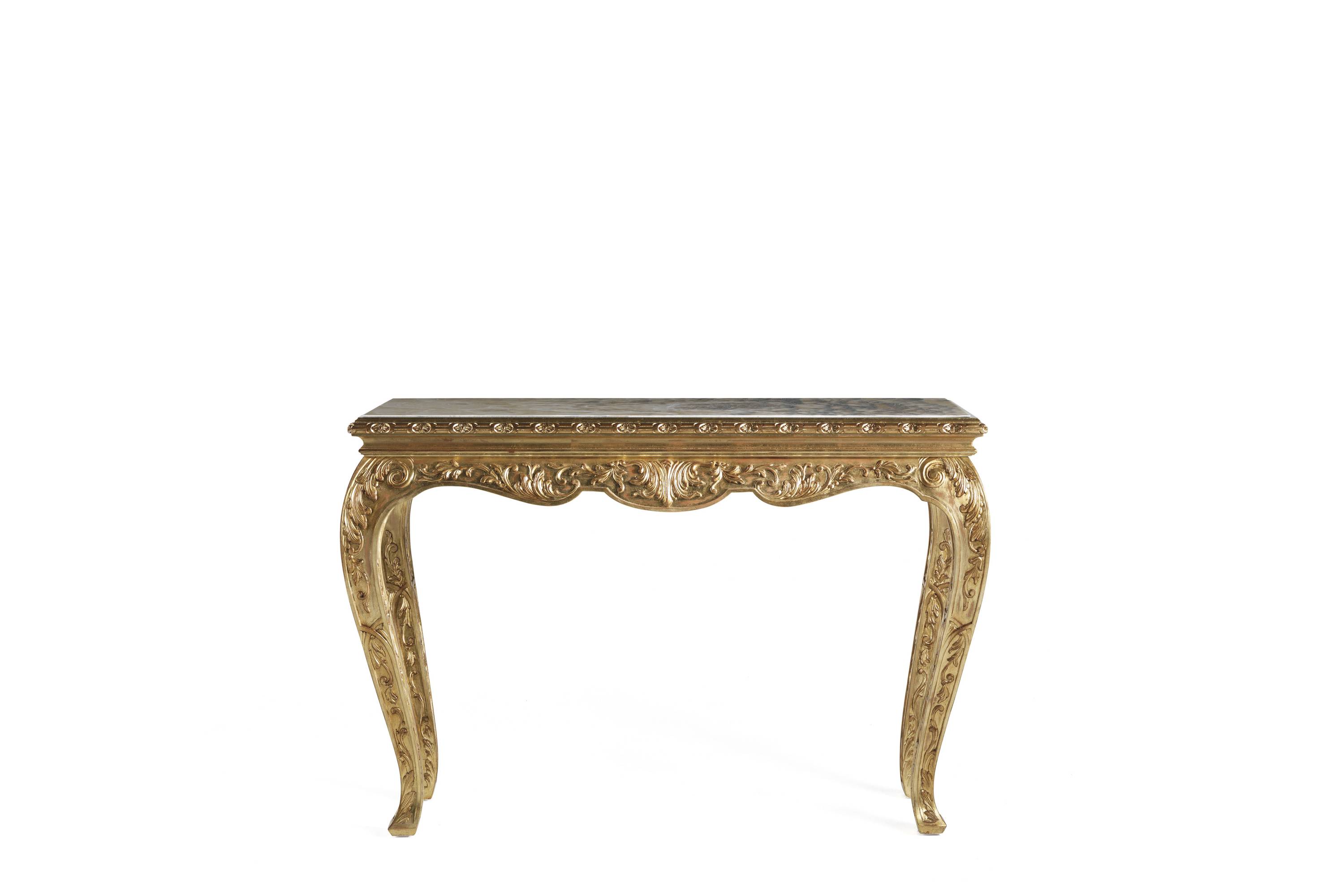 FRAGONARD console - quality furniture and timeless elegance with luxury Made in Italy classic consoles of Oro Bianco collection.
