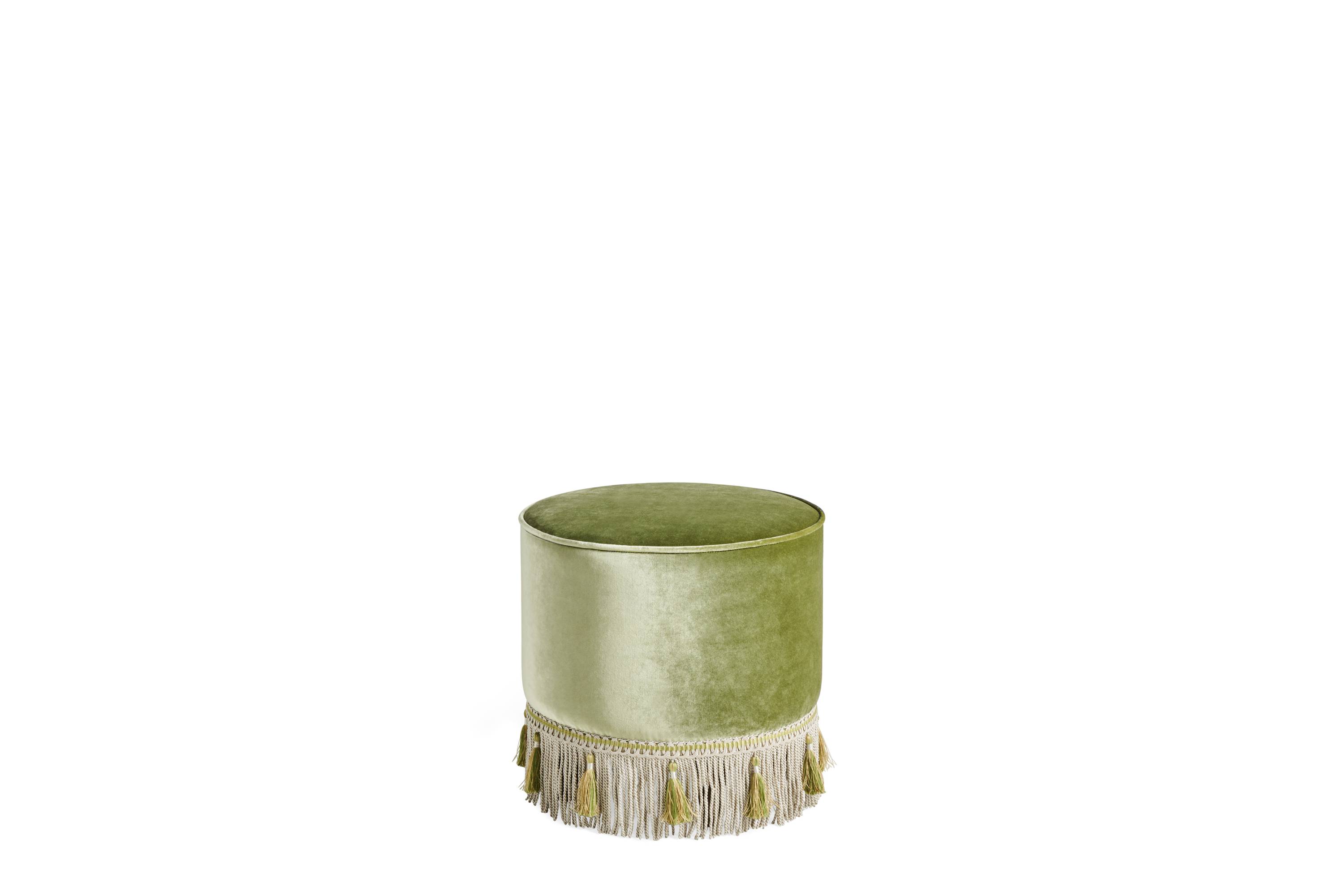 COLETTE pouf - quality furniture and timeless elegance with luxury Made in Italy classic poufs and benches of collection.