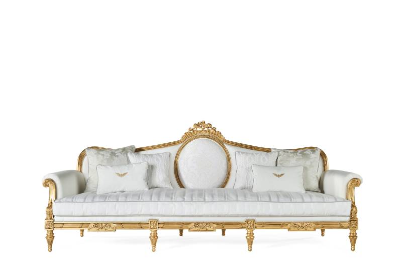 GUIRLANDE 2-seater sofa - 3-seater sofa - quality furniture and timeless elegance with luxury Made in Italy classic sofas of Sogni sul Lago collection.